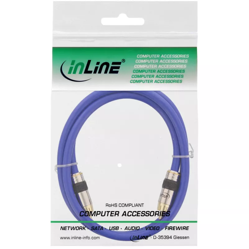 InLine Premium RCA Video & Digital Audio kaabel RCA isane / isane kullatud 5m