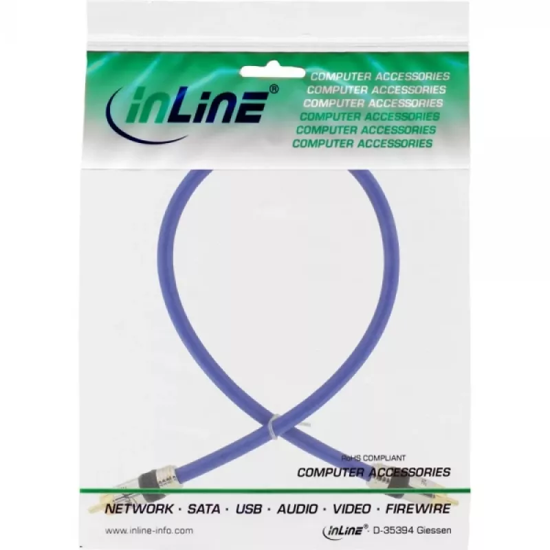 InLine Premium RCA video- ja digitaalne audiokaabel RCA isane / isane kullatud 2m