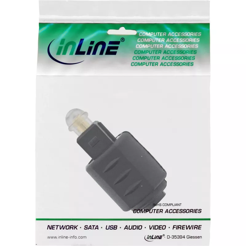 Optiline heliadapter 3,5 mm emane / Toslink isane InLine 89907