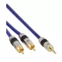 InLine Audio helikaabel Premium 2x RCA isane / 3,5 mm isane kullatud 5 m