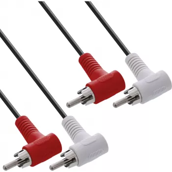 InLine audiokaabel 2x RCA M/M nurga all 1,2 m must 89929 Intos