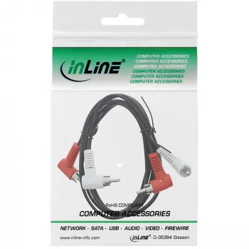 InLine audiokaabel 2x RCA M/M nurga all 1,2 m must 89929 Intos
