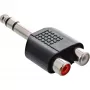 Audioadapter 6,3 mm stereopistik / 2x RCA emane InLine 99323