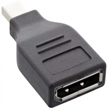 InLine DisplayPort-adapter, mini DisplayPort isane / DisplayPort emane, 4K/60Hz