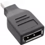 InLine DisplayPort-adapter, mini DisplayPort isane / DisplayPort emane, 4K/60Hz