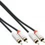 InLine õhuke helikaabel 2x RCA M/M, Stereo, 3m