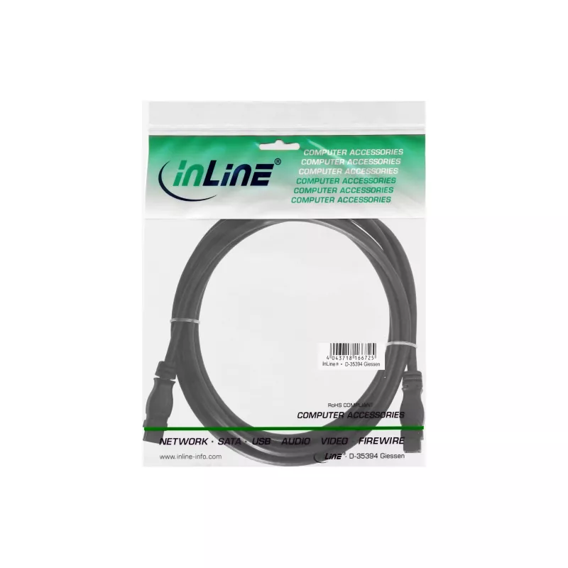 InLine FireWire 800 1394b kaabel 9 kontaktiga isane/isane 3m