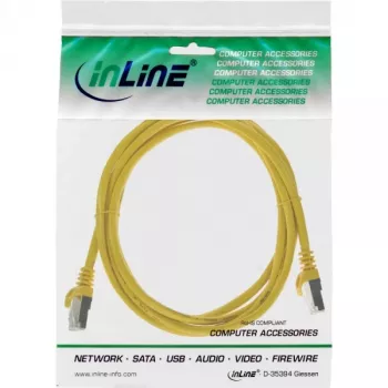 InLine patch-kaabel SF/UTP Cat.5e kollane 0,25 m
