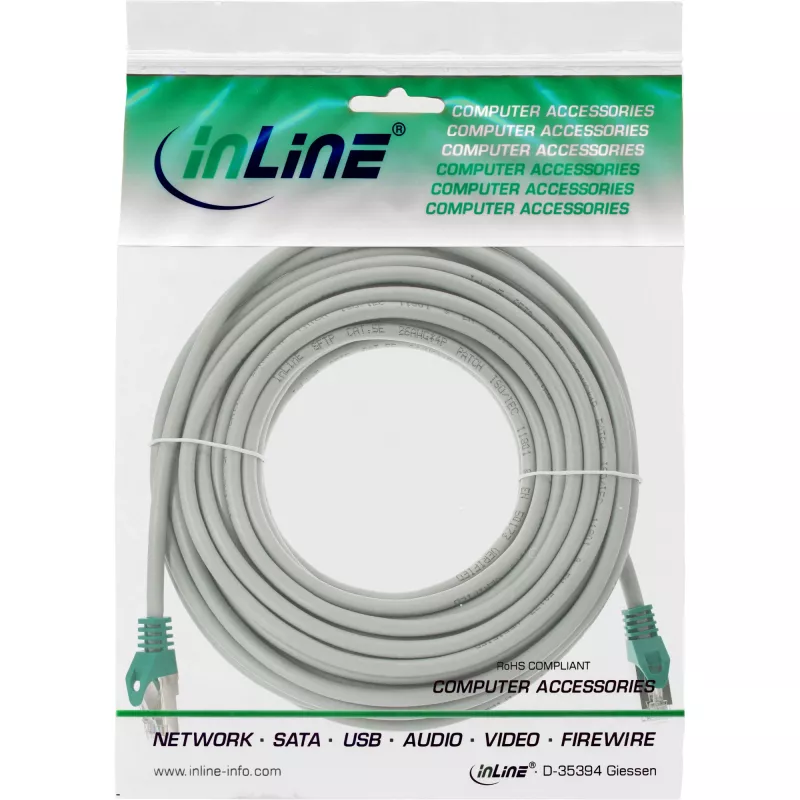 InLine Crossover PC to PC patch-kaabel SF/UTP Cat.5e hall 10m