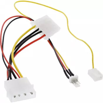 InLine Fan adapterkaabel 12V / 7V with speed signal InLine 33007T