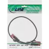 InLine õhuke patch-kaabel, U/UTP, Cat.6, must, 0,3 m