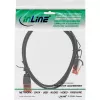 InLine õhuke patch-kaabel, U/UTP, Cat.6, must, 2 m