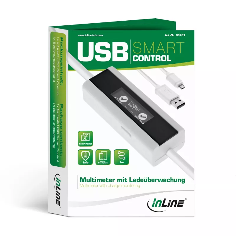 InLine USB Smart Control, multimeeter, laadimise jälgimine