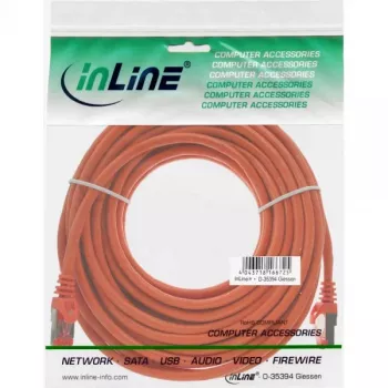 InLine patch-kaabel S/FTP PiMF Cat.6 250MHz PVC vask oranž 20m