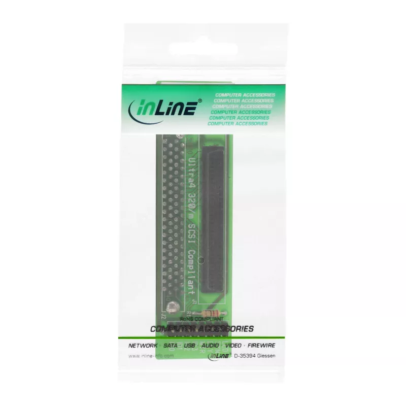 InLine SCSI SCA U320 adapter 80 kontakti emane / 68 kontakti emane
