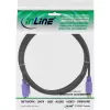 InLine PS/2 kaabel, , M/F, must/lilla, kullatud kontaktid, 2 m