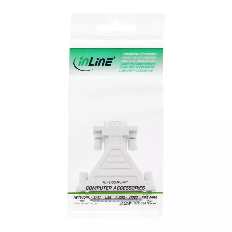 InLine Serial AT-Adapter 25 Pin female / 9 Pin Sub-D male