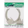 InLine jadakaabel vormitud DB25 isane/isane otseühendusega hall 10m