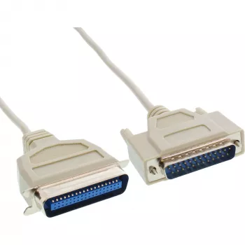 InLine printerikaabel, kahesuunaline, 25 kontakti D-Sub 36 kontakti Centronics, 5 m
