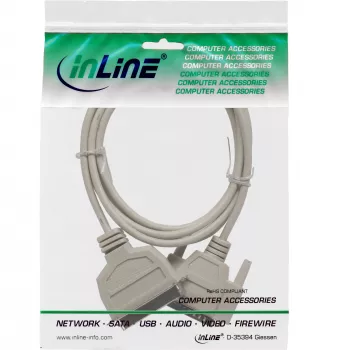 InLine printerikaabel, kahesuunaline, 25 kontakti D-Sub 36 kontakti Centronics, 5 m