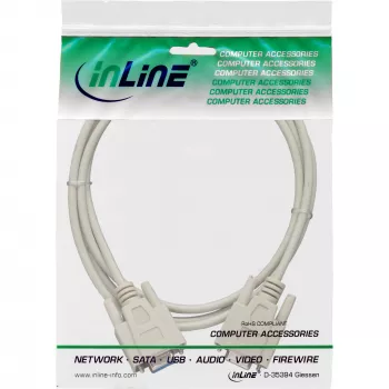 InLine jadavabel, DB9 emane / emane otse, 5 m