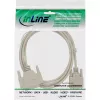 Null-modemkaabel InLine DB9 emane / DB25 emane 2 m beež