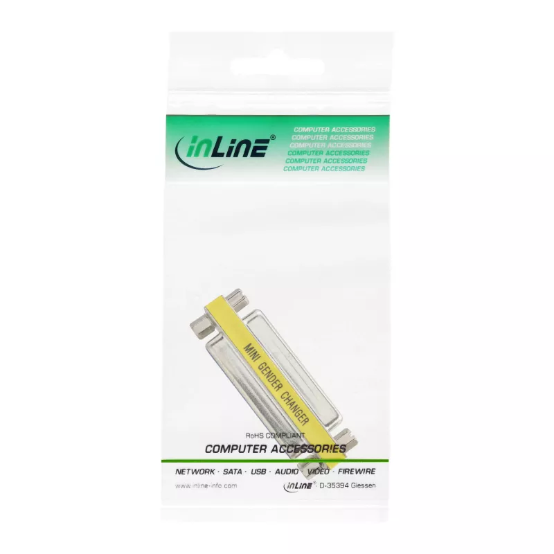 InLine Mini pistikuadapter 25 Pin Sub-D emane / emane