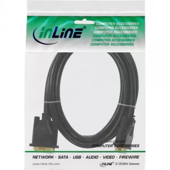 InLine DVI-D-kaabel, Premium, 24+1 M/M, Dual Link, kullatud, 3m