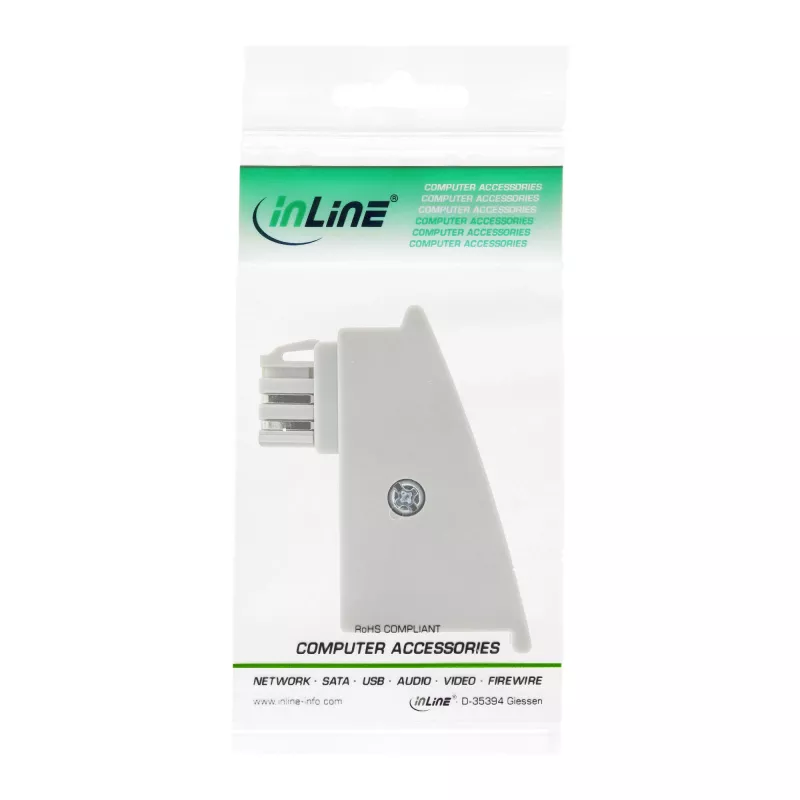 InLine TAE-F DSL-adapter, TAE-F isane / RJ45 emane, 8P2C Fritzboxile, hall