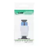 Keystone snap-in fiiberoptiline adapter InLine SC–SC simpleks SM keraamilise hülsiga, lame, valge