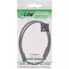 InLine alalisvoolu pikenduskaabel, isane/emane DC 5,5x2,5 mm, AWG 18, must 2 m