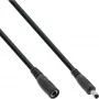 InLine alalisvoolu pikenduskaabel, DC isane/emane 4,0x1,7 mm, AWG 18, must 2 m