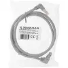 InLine patch-kaabel, mõlemalt poolt allanurga pistik, S/FTP (PiMf), Cat.6, 250 MHz, PVC, vask, hall, 1,1 m