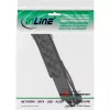 InLine pistikupesade riba CEE 7/3, 6-kohaline, liigpingekaitse, lüliti, must