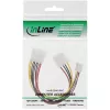 InLine sisemine toitekaabel Y-kujuline 1x 5,25-tolline Molex / 1x 5,25-tolline Molex + 1x 3,5-tolline Floppy