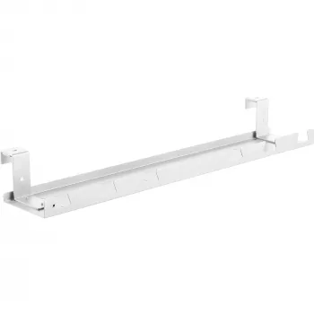 Kaablijuhik/riiul lauaaluseks paigaldamiseks InLine 131×590×74 mm, valge