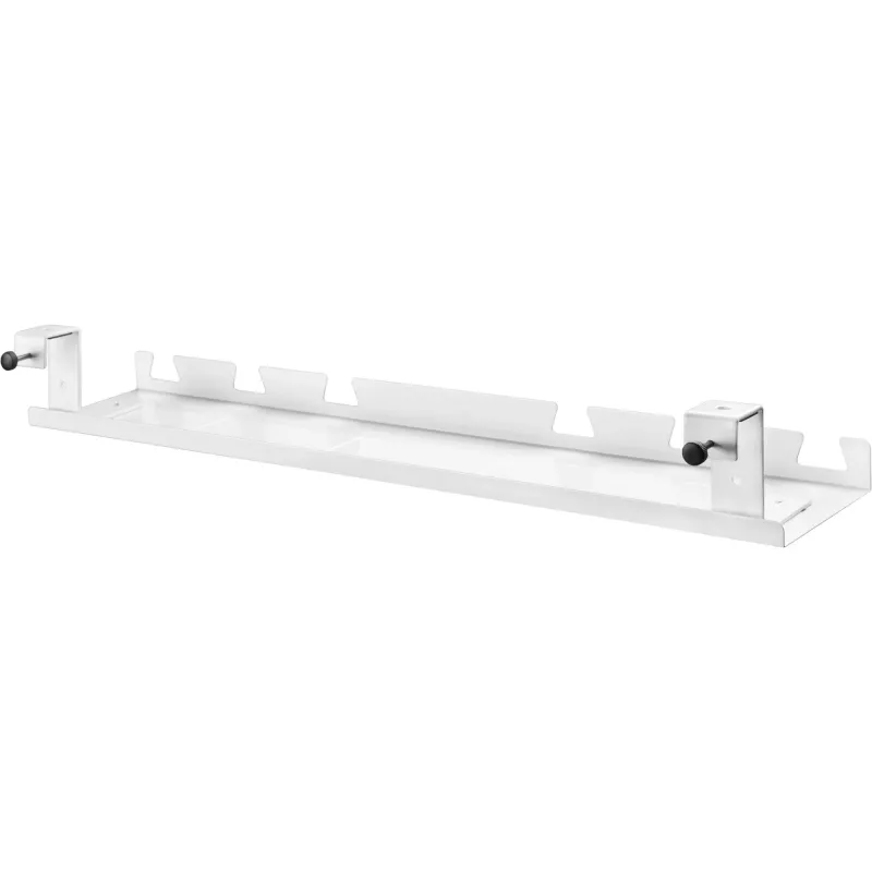 Kaablijuhik/riiul lauaaluseks paigaldamiseks InLine 131×590×74 mm, valge