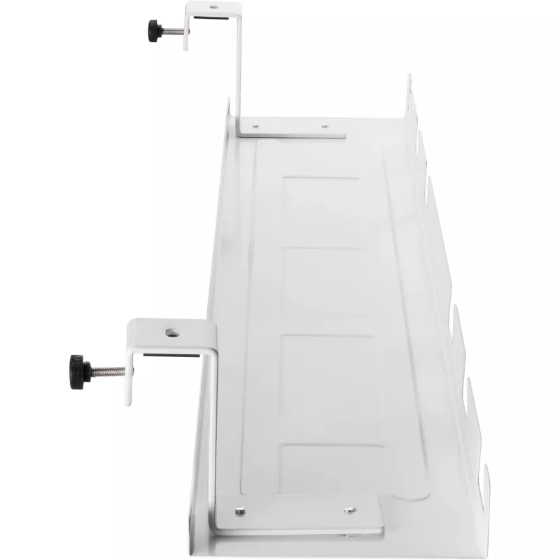 Kaablijuhik/riiul lauaaluseks paigaldamiseks InLine 131×590×74 mm, valge