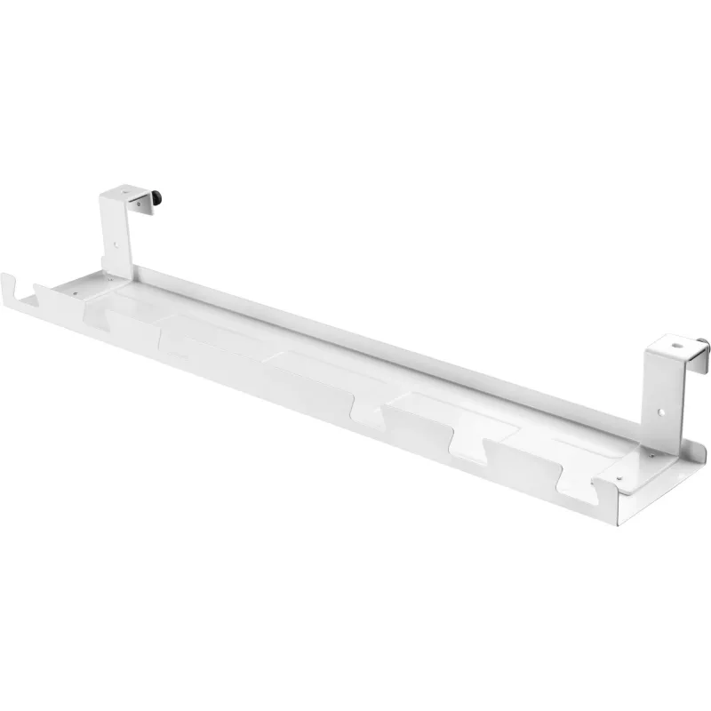 Kaablijuhik/riiul lauaaluseks paigaldamiseks InLine 131×590×74 mm, valge