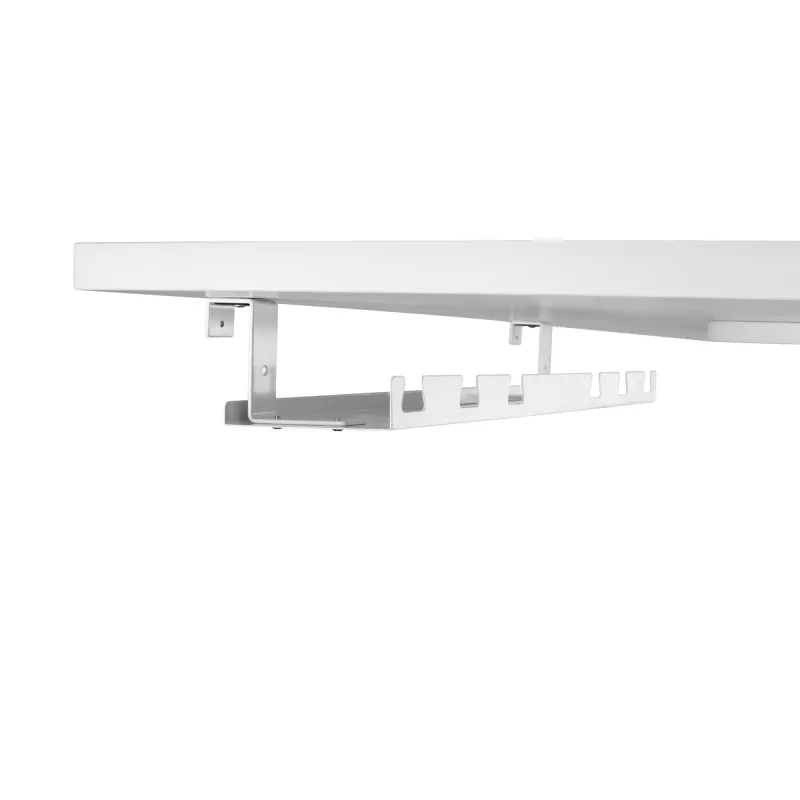 Kaablijuhik/riiul lauaaluseks paigaldamiseks InLine 131×590×74 mm, valge