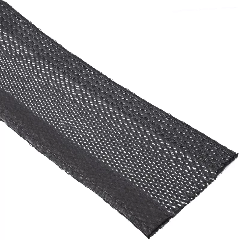 Kaablikaitsesukad InLine 59993A — kangast sukad takjakinnitusega, 1 m × 25 mm, must