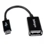 StarTech.com 5in Micro USB to USB OTG Host Adapter M/F, 0,127 m, Micro-USB B, USB A, USB 2.0, 0,48 Gbit/s, Must