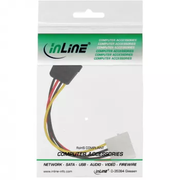 InLine SATA toitekaabel 1x 5,25 tolli / SATA 0,30 m