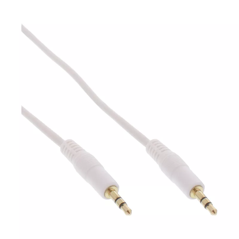 InLine Audio kaabel 3.5mm Stereoisane/isane valge/kuldne 3m