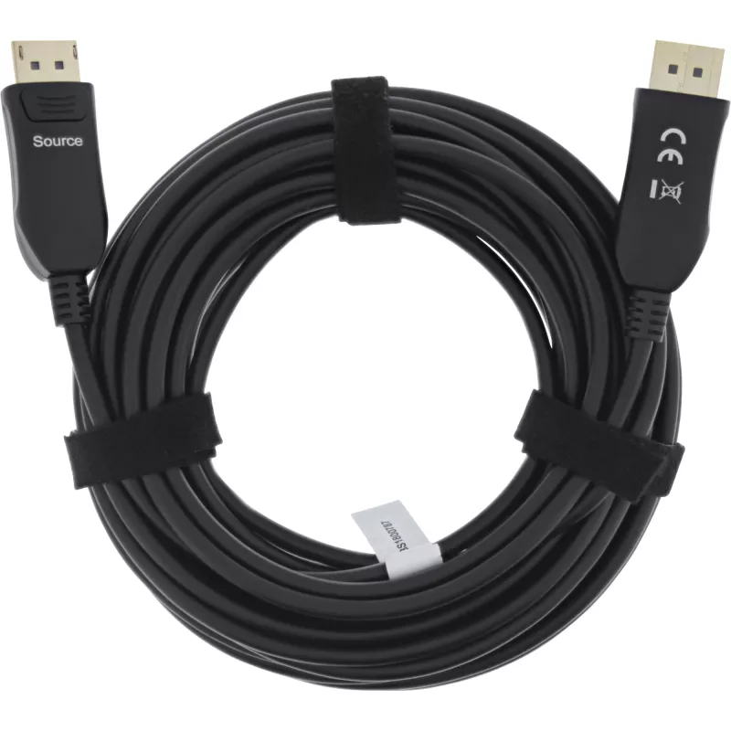 InLine DisplayPort 1.4 AOC-kaabel, 8K4K, must, 40 m