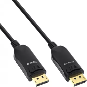 InLine DisplayPort 1.4 AOC kaabel, 8K4K, must, 10m