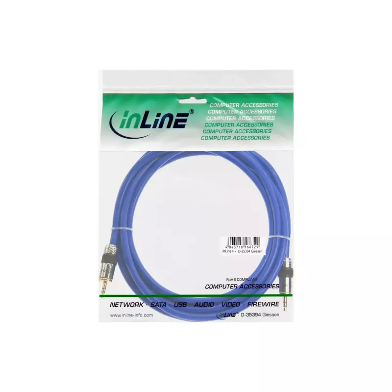 InLine Premium helikaabel 3,5 mm stereopistik / pistik 10 m