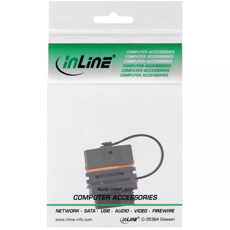 InLine patch-kaabli ühendusmuhv Cat.6A, veekindel IP68, tööstusrakendusteks