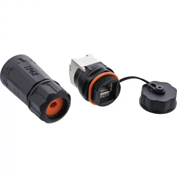 InLine Cat.6A ühenduskomplekt, veekindel IP68, 2x RJ45 emane/emane, 1:1