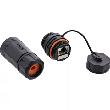 InLine Cat.6A ühendusmuhv, veekindel IP68, 2x RJ45 F/F, 1:1